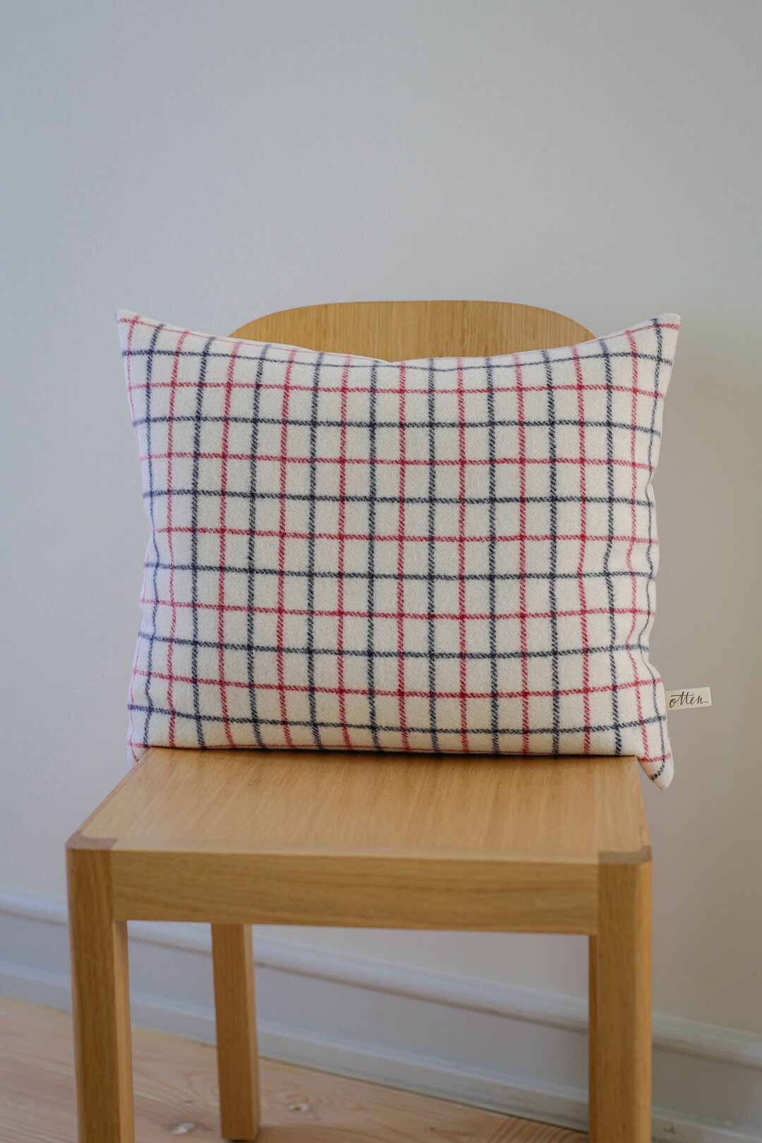Cushion Cover in an Original Check Pattern by FDB Møbler in 100% Wool ...