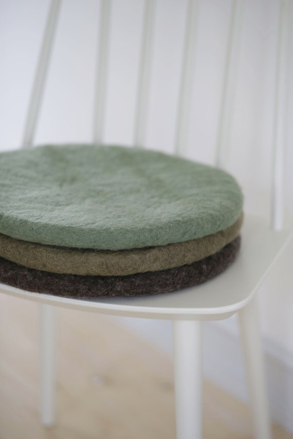 Felt Cushion Seat Cushion Wool Felted Round Chair Cushion Chair Pad Felt Seat Pad Floor Cushion New Wool Wool Felt Floor Seat Cushion Etsy