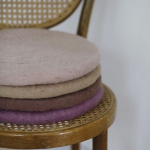 Felt cushions, seat cushions made from 100% wool image 3