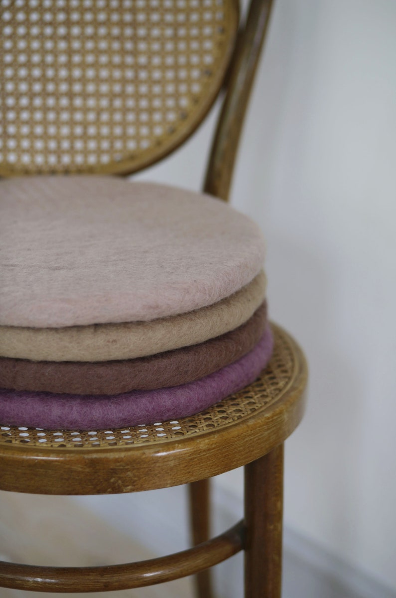 Felt cushions, seat cushions made from 100% wool image 3
