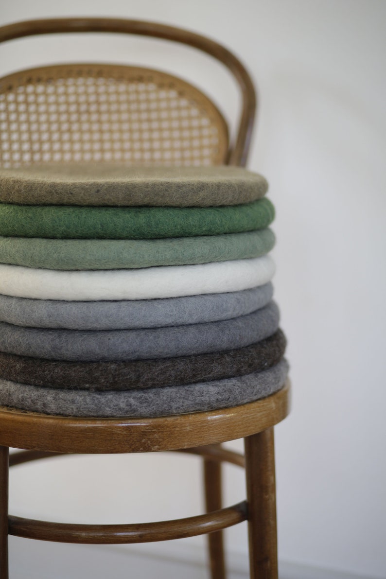 Felt cushions, seat cushions made from 100% wool image 7
