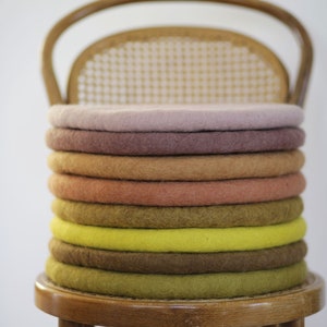 Felt cushions, seat cushions made from 100% wool image 6