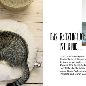 Prinzessin auf der Erbse in Canvasqualität Katzen, Katzenkorb, Katzenkissen, Katzenhöhle, Sofa, Katzenzubehör, Liegemulde, Katzenkörbchen Bild 8