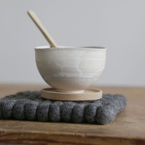 Coaster made of felt balls, square 20 x 20 cm, various colors, handmade, pot coaster, felt coaster decoration wool felt, felt