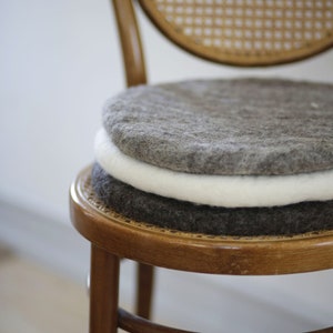 Felt cushion, seat cushion, wool felted round, chair cushion, chair pad, felt, seat pad, floor cushion, new wool, wool felt, floor seat cushion