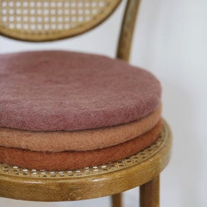 Felt cushions, seat cushions made from 100% wool image 2