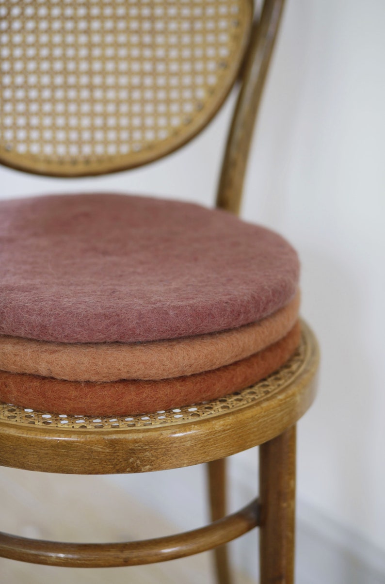 Felt cushions, seat cushions made from 100% wool image 2