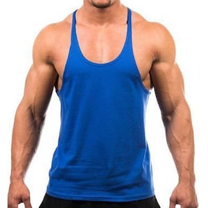 Gym Rabbit Gym Singlets Men's Tank Top Bodybuilding & Fitness Stringer ...