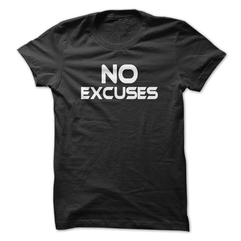 NO EXCUSES C68 Men's Shirt Workout Gym Tees - Etsy