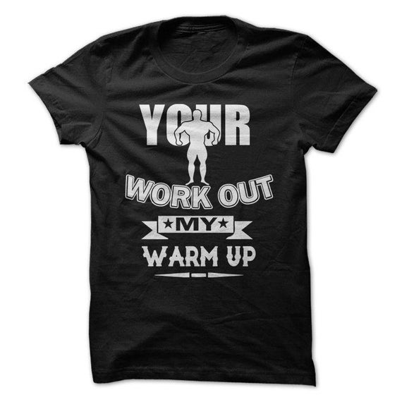 Men's Your Workout Is My Warmup Black T-Shirt Tank Top Gym Workout Fitness Flex Men's Your Workout Is My Warmup Black T-Shirt Tank Top Gym Workout Fitness Flex