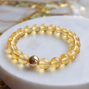 The Cultivator CITRINE Bracelet, Abundance Bracelet, Prosperity Bracelet, November Birthstone Bracelet, Novemeber Citrine, Gift for Her