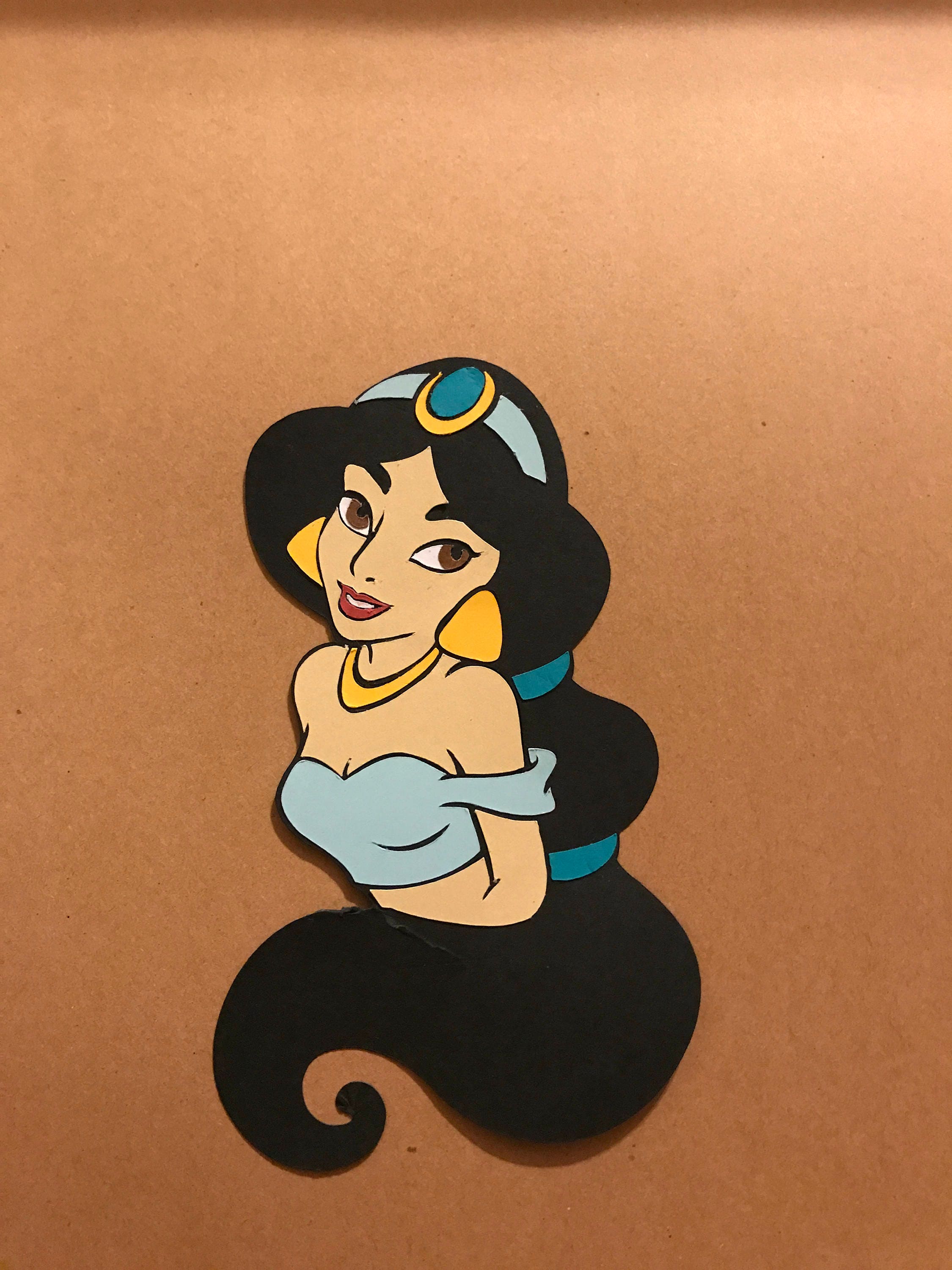 Aladdin Princess Jasmine Cricut Cut Out | Etsy