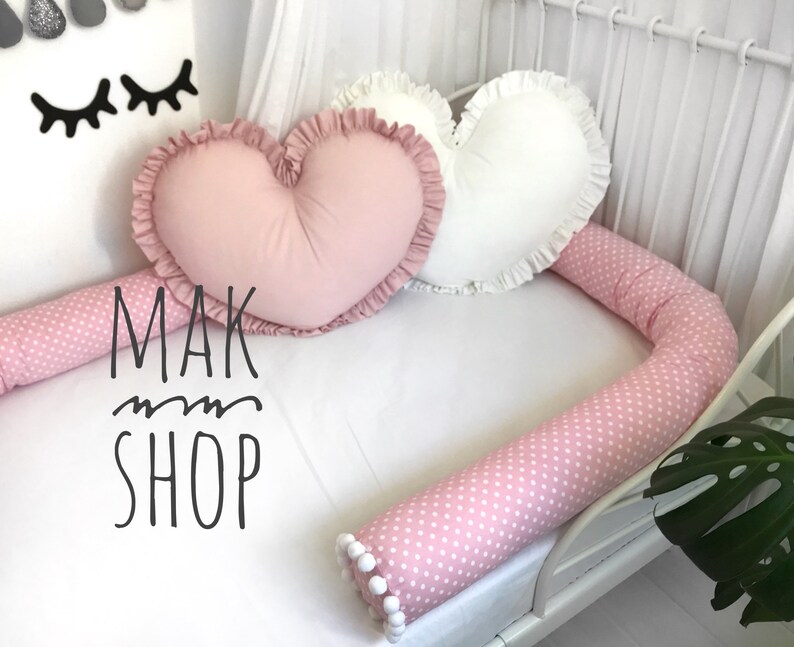 Bed Bumper Toddler Bed Bolster Pillow Baby Bed Crib Etsy