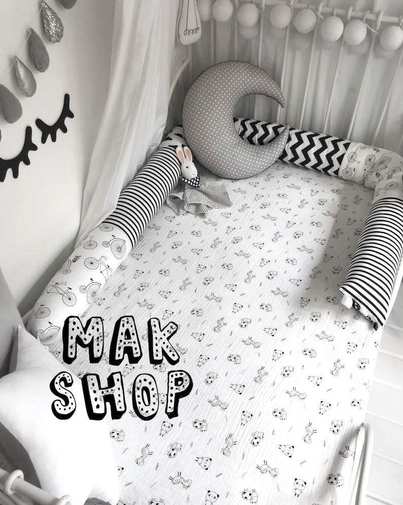 Bed bumper Toddler bed baby bed crib bumper snake pillow Etsy