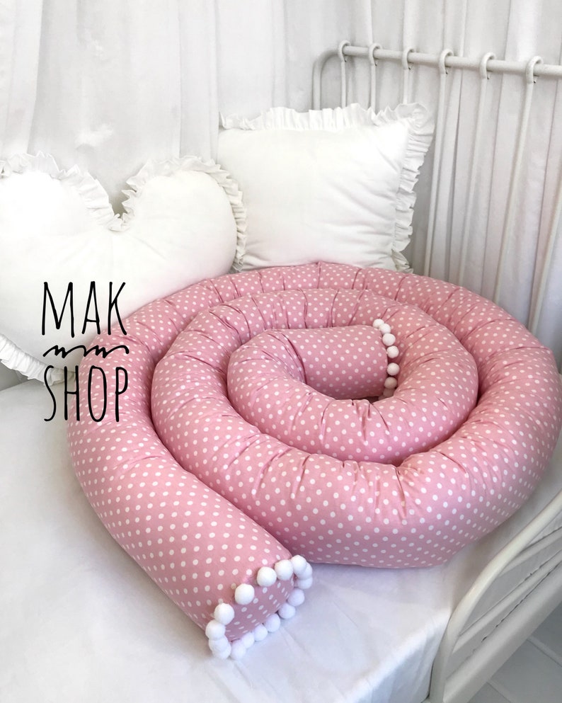 Bed Bumper Toddler Bed Bolster Pillow Baby Bed Crib Etsy