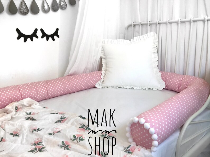 Bed Bumper Toddler Bed Bolster Pillow Baby Bed Crib Etsy