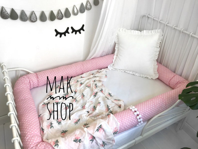 Bed Bumper Toddler Bed Bolster Pillow Baby Bed Crib Etsy