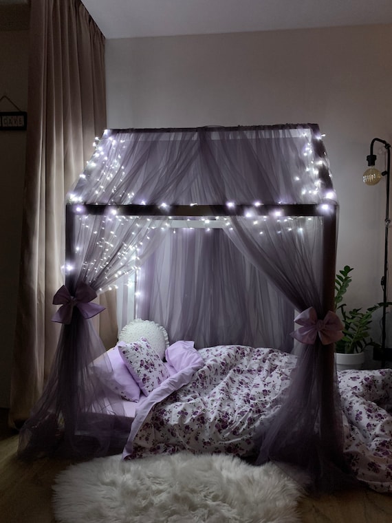 Canopy Bed For Girls Girl Crib Canopy Bed For Girls, Can I Use Regular Curtains On A Canopy Bed