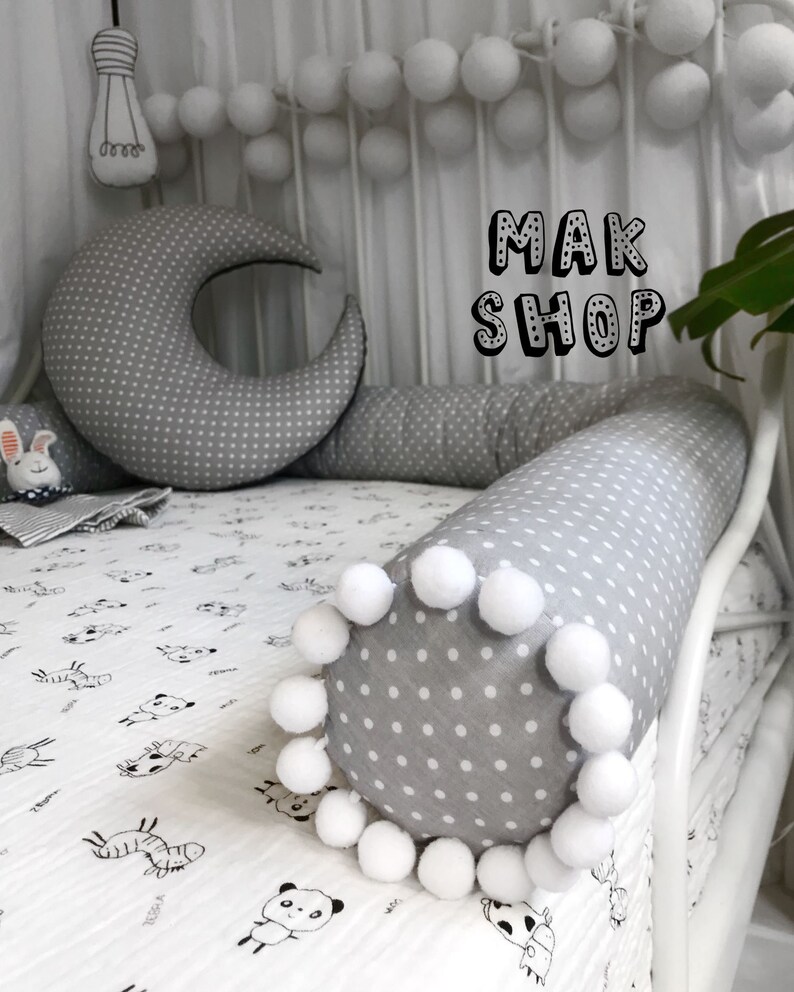Bed Bumper Toddler Bed Baby Bed Crib Bumper Snake Pillow Etsy