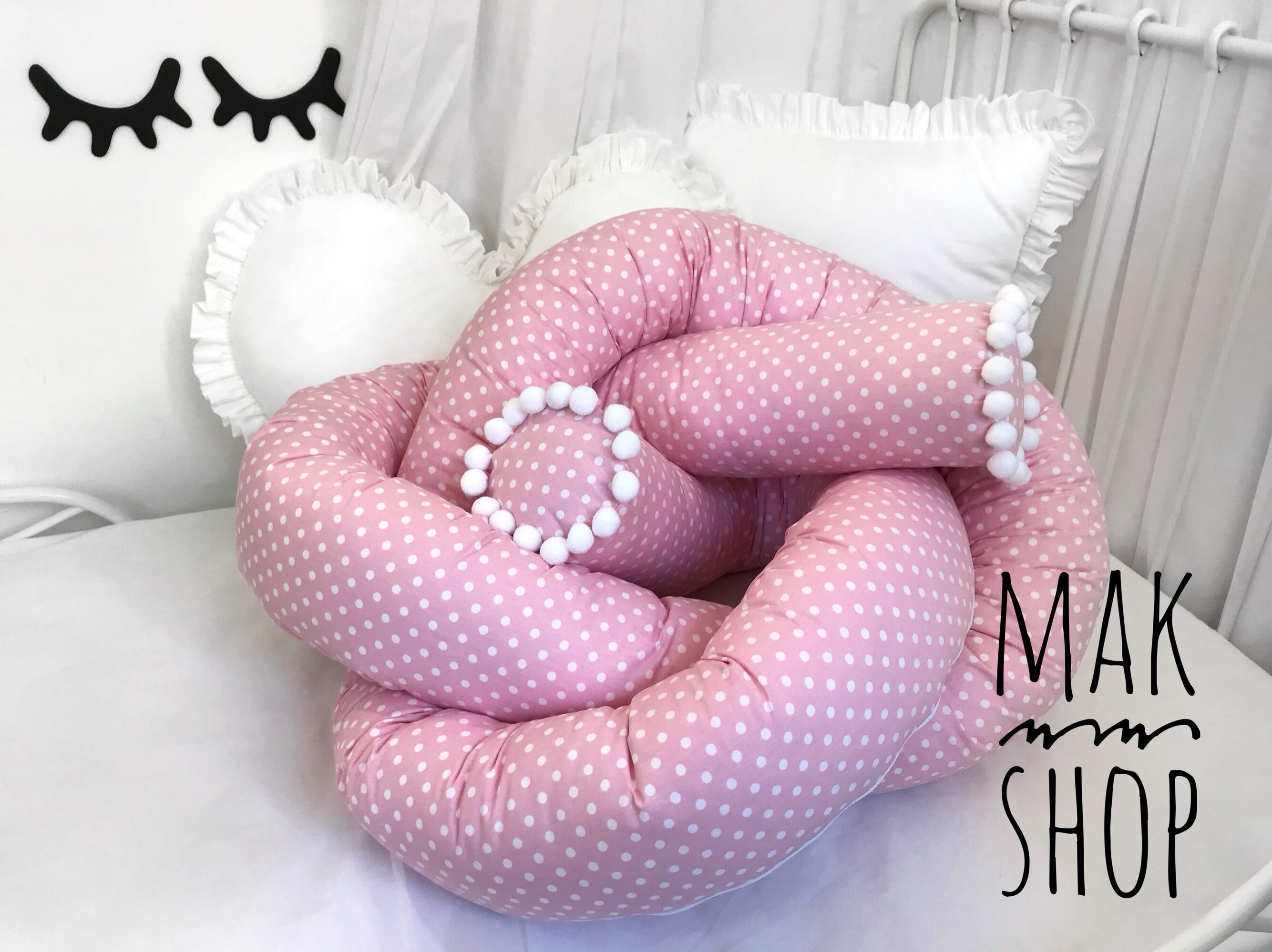 Bed Bumper Toddler Bed Bolster Pillow Baby Bed Crib Etsy