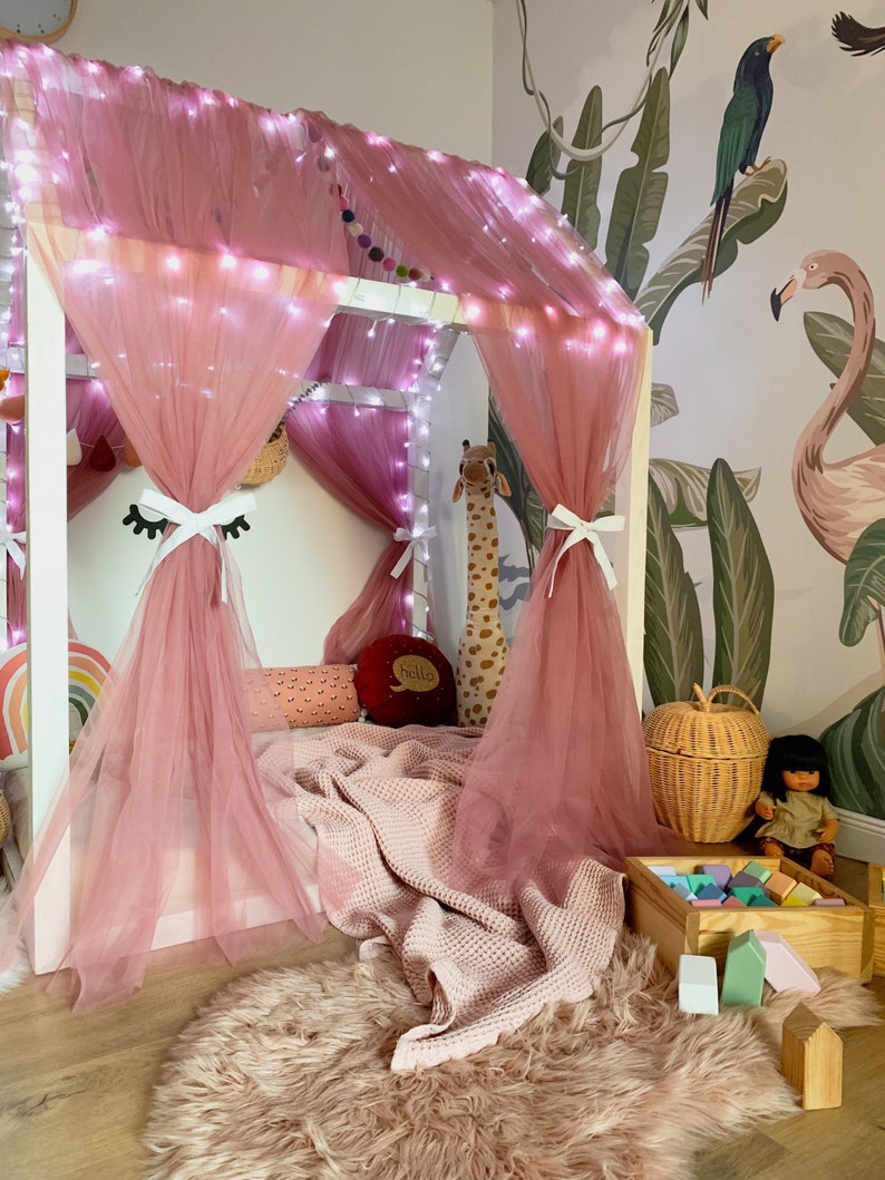 Old Rose CANOPY Canopy Bed Canopy for Girls Canopy Nursery Etsy