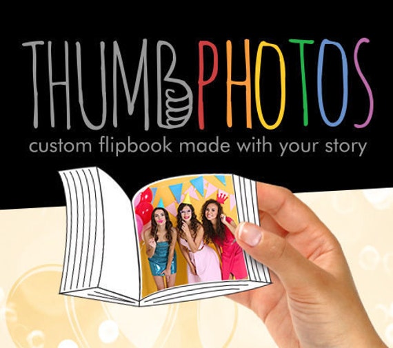 Custom flip book Etsy