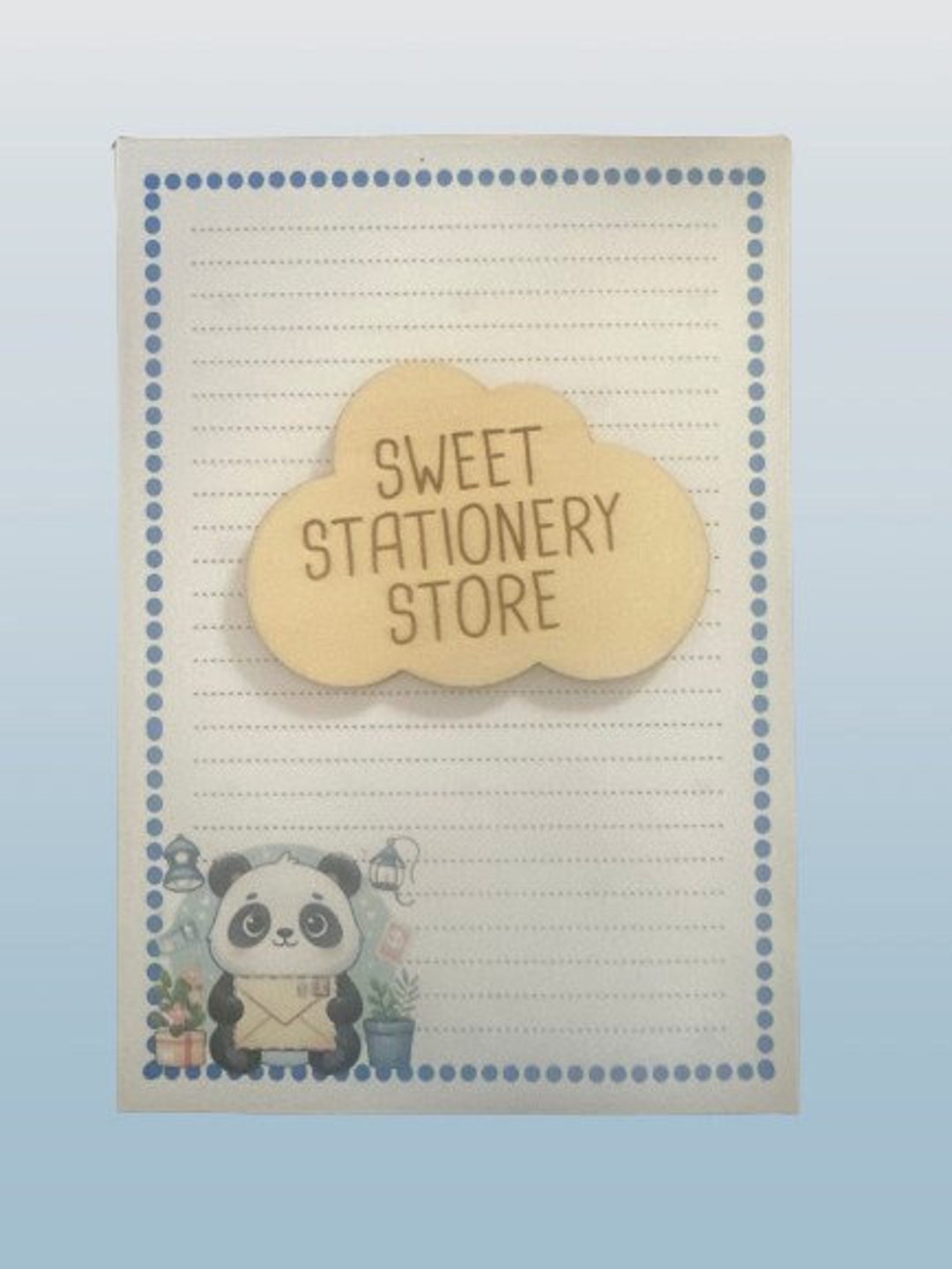 New PANDA With LETTERS Stationery, Letter Writing Paper & Stickers Set ...