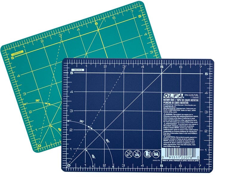 Cutting Mat Mini Olfa Self Healing Rotary Cutting Mat 5.5 X Etsy