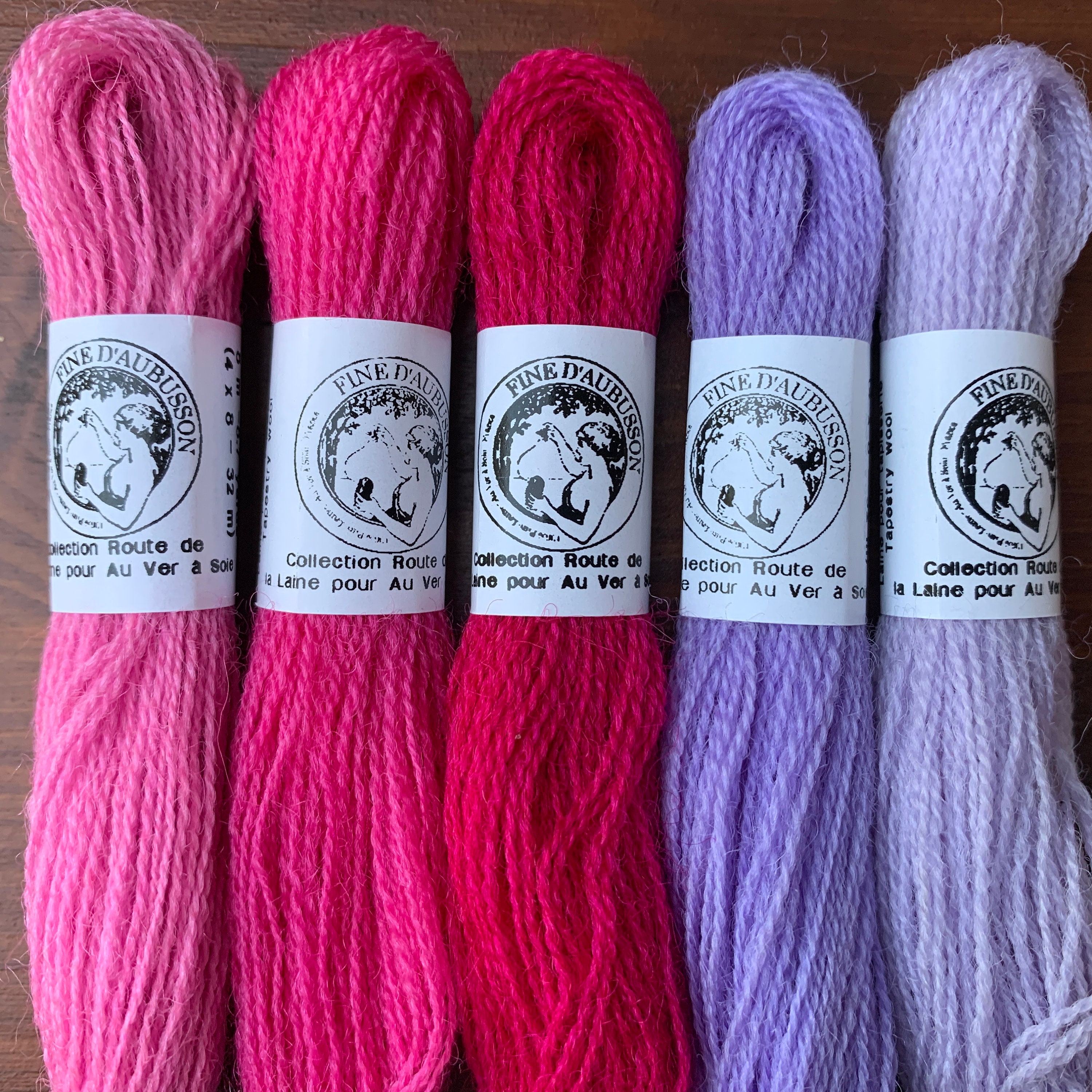 Darning wool set 100 Wool colorfast pinks and purples Etsy