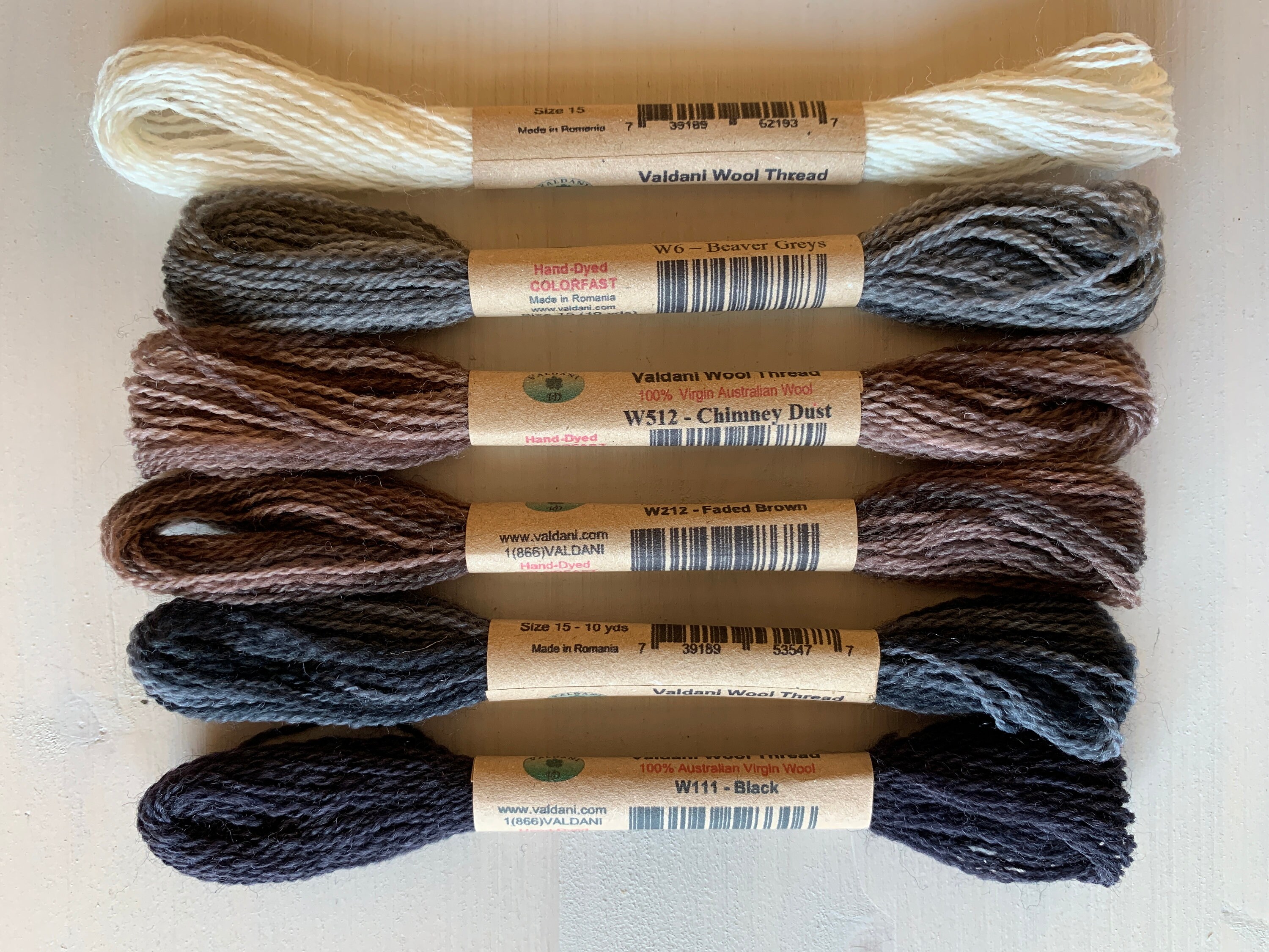 Wool embroidery floss set hand dyed variegated 100 Etsy