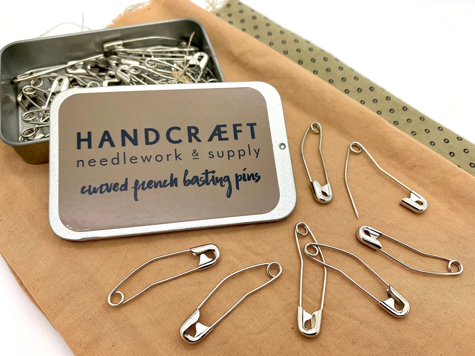 Quilting Basting Pins Curved French Safety Pins 50 size 2 Etsy