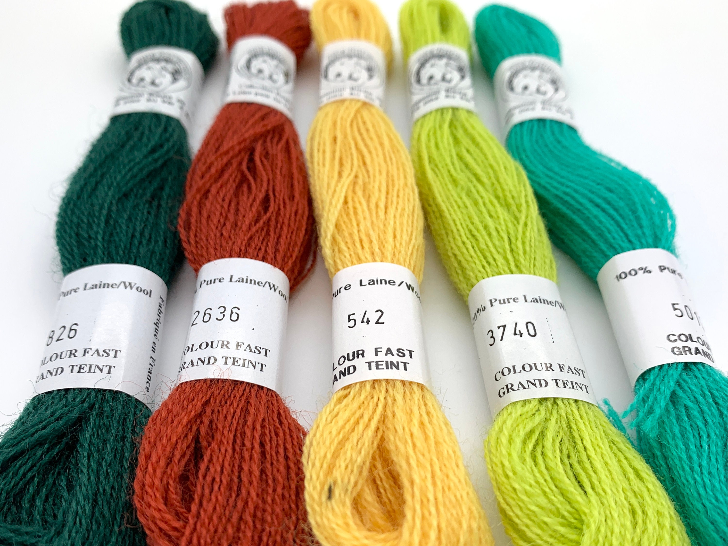 Darning wool and embroidery floss set Etsy
