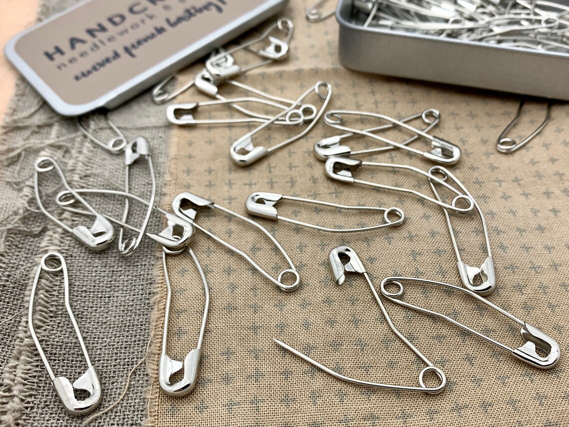 Quilting Basting Pins Curved French Safety Pins 50 size 2 Etsy