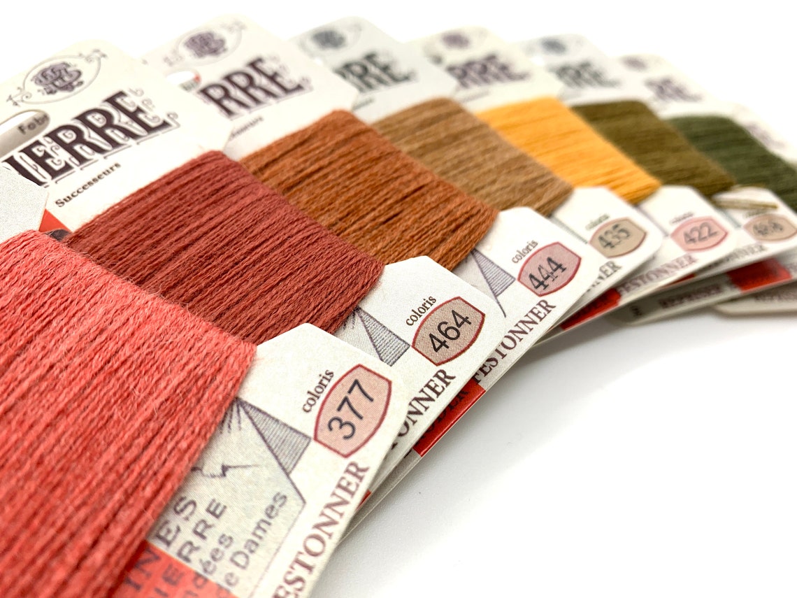 Embroidery floss collection inspired by nature 8 floss cards  etsy Embroidery floss collection inspired by nature 8 floss cards  etsy