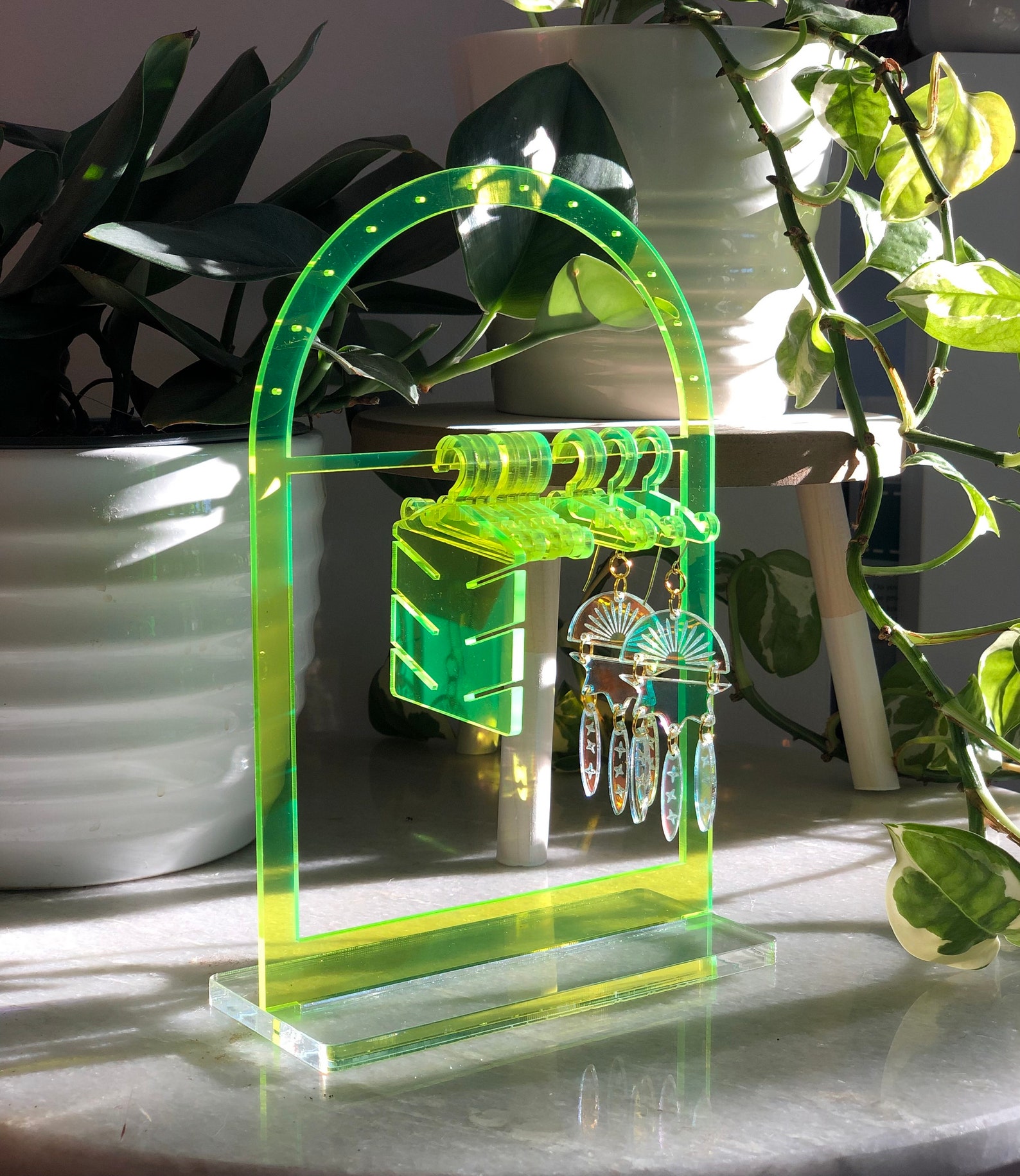 Clothing Rack Jewelry Hanger Acrylic Jewelry Display Etsy UK