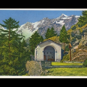 Carte postale Saas-Fee, Maria z. Hohen Stiege, Mischabelkette/Karte A 7441 Photostudio Gyger - Klopfenstein Adelboden unrun