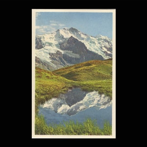 Carte postale Kleine Scheidegg, paysage alpin avec Jungfrau / Carte A 14787 Photostudio Gyger & Klopfenstein Adelboden non utilisée