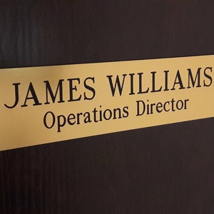 Personalized name plate 2&quot; x 8&quot;, Custom Door Sign, Office Name Plate, Engraved Name Plate, Personalized Door Sign, Replacement Name Plate