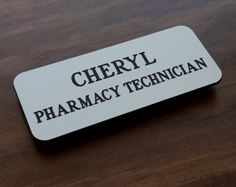name magnetic tag tags custom badge engraved badges magnet personalized