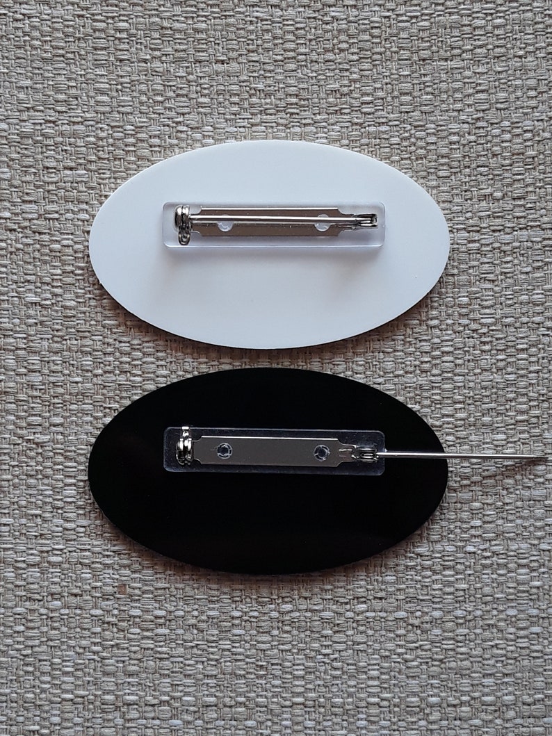 Custom Engraved Oval Name Badge With Pin Back Engraved Name Etsy