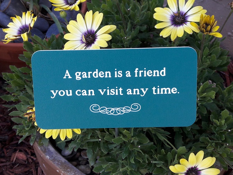 Custom Engraved Garden Sign 3 X 6 W/stake | Etsy