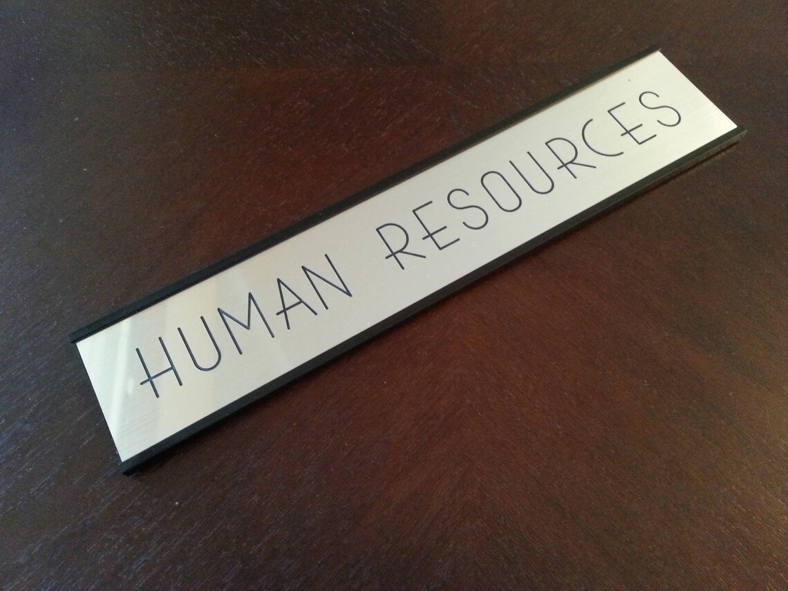 Custom Engraved Name Plate With Black Metal Wall Bracket - Etsy