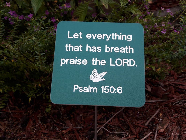 Custom Engraved Garden Sign With Stake Outdoor Signs Image 0
