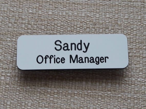 Metal Wearable Magnetic Name Tags for Business or Work Brushed Gold or  Silver. 