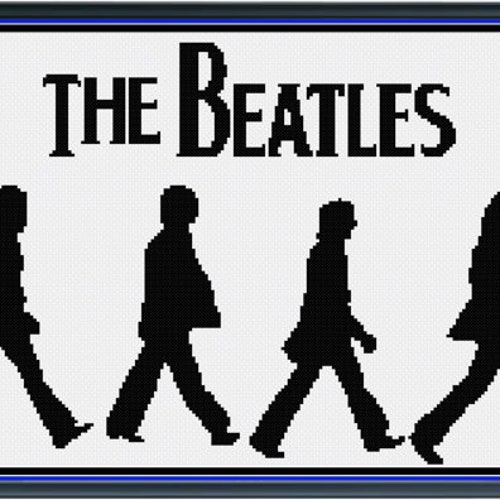 Abbey Road the Beatles Cross Stitch Pattern Pdf Format - Etsy