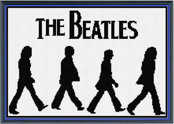 Chaussettes Cheville The Beatles Abbey Road - Produit Officiel Licencié, Taille Unique (7-11 UK), 86% Coton, Motif Silhouettes