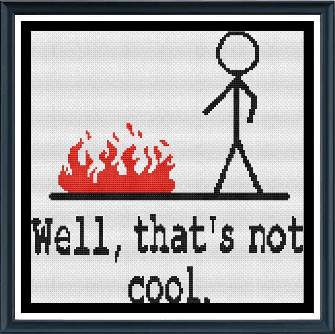 Stick Figures Well, That's Not Cool. - Etsy