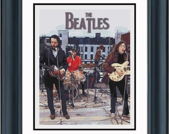 The Beatles Rooftop Concert Print 5x7 