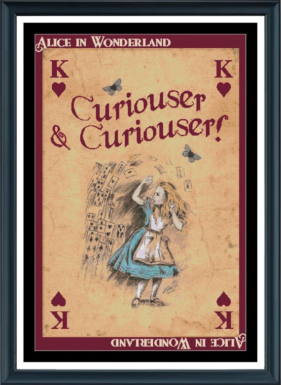 Alice in Wonderland Curiouser Etsy