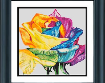 Rainbow Rose